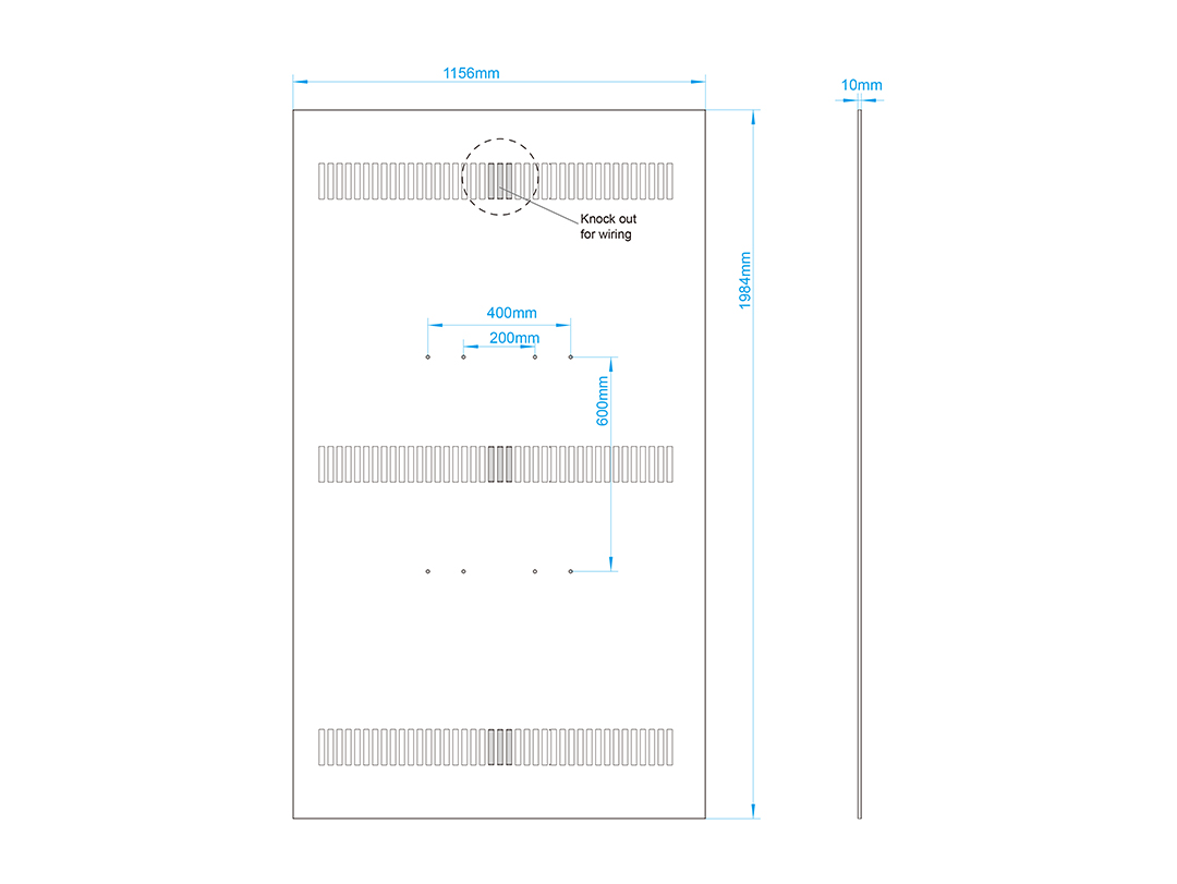 Multibrackets Backplate M Pro Series Enclosure 86