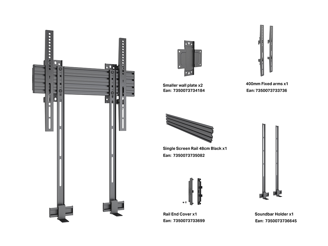 M Wallmount Pro MBW1USB VESA 400 Fixed - Multibrackets