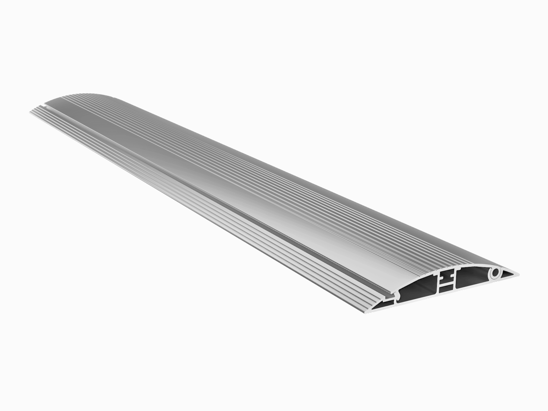 M Cable Cover Floor Aluminium 139mm-W 1100mm-L - Multibrackets