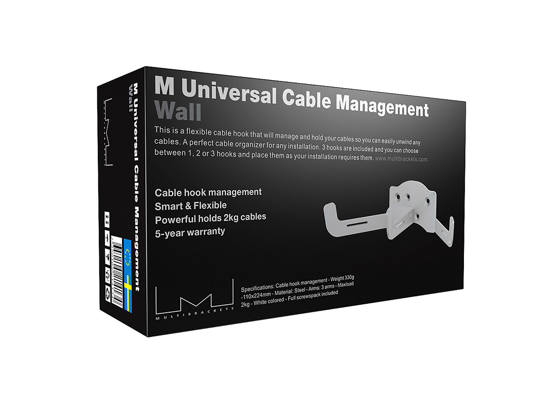 M Universal Cable Management Wall - Multibrackets