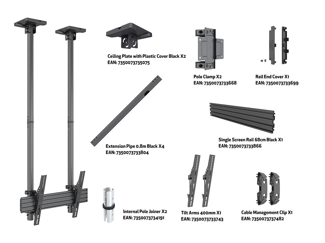 M Ceiling Mount Pro MBC1USD 600 - Multibrackets