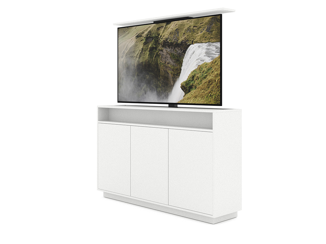 M AV Cabinet TV-Lift 65” White - Multibrackets
