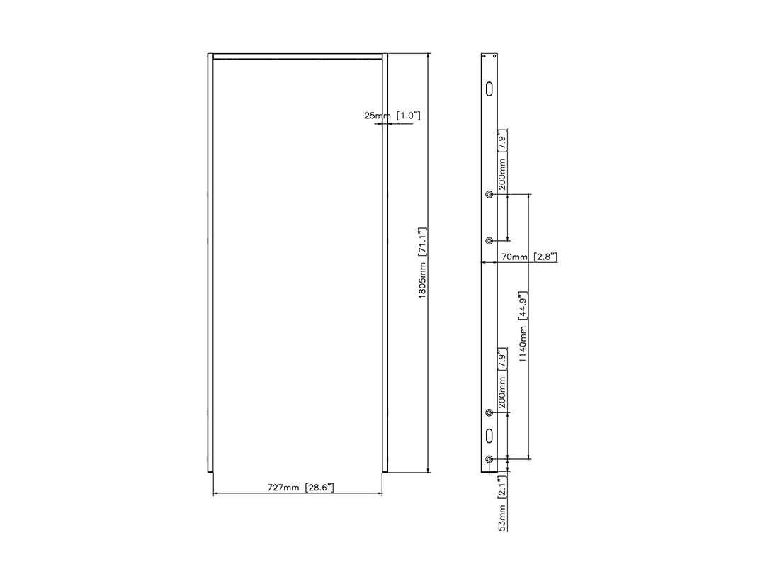 M Ceiling Mount Pro OM55N-D - Multibrackets