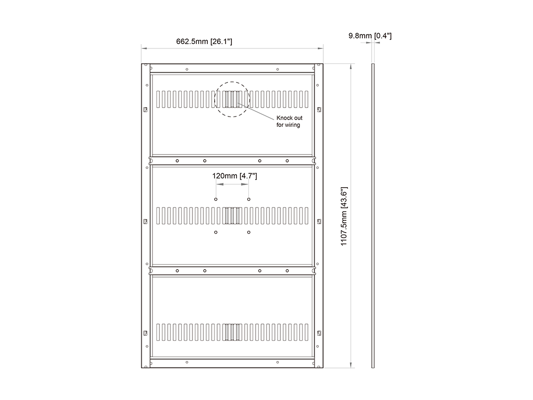 Multibrackets Backplate M Pro Series Enclosure 46
